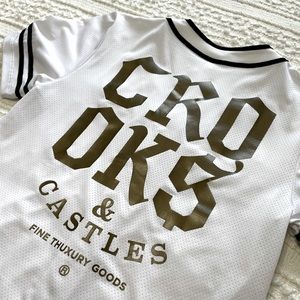 Crooks & Castles Swing White Baseball Jersey